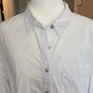Eileen Fisher Women's Crisp White Button-Down Shirt